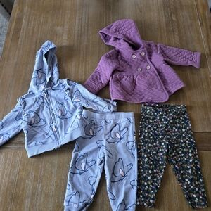 Carters Clothing Set with Hoodies and Leggings